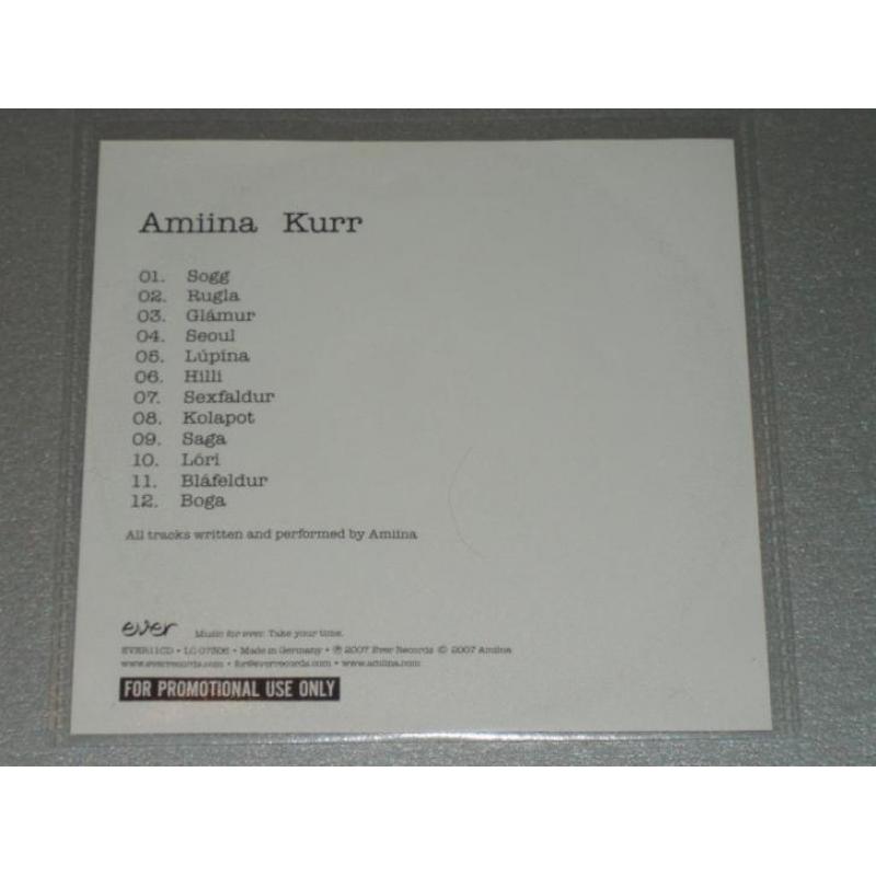 AMIINA Kurr - 12tr. promo 2007 - ZGAN