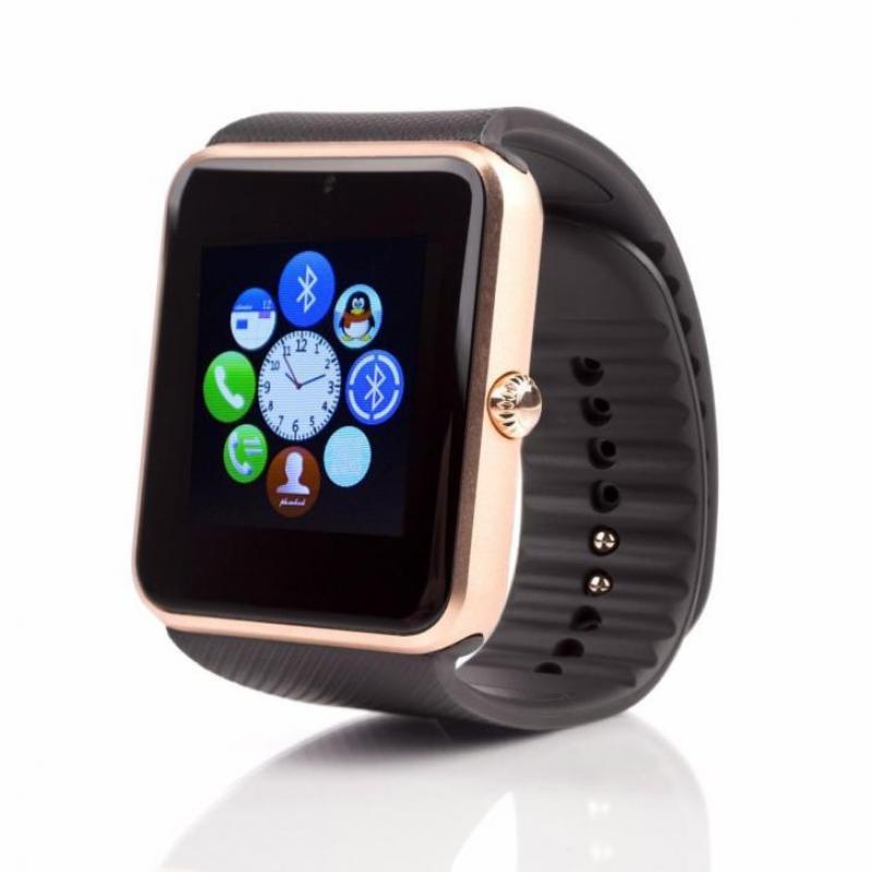 Android Smartwatch met Bluetooth en Camera Zilver en Goud