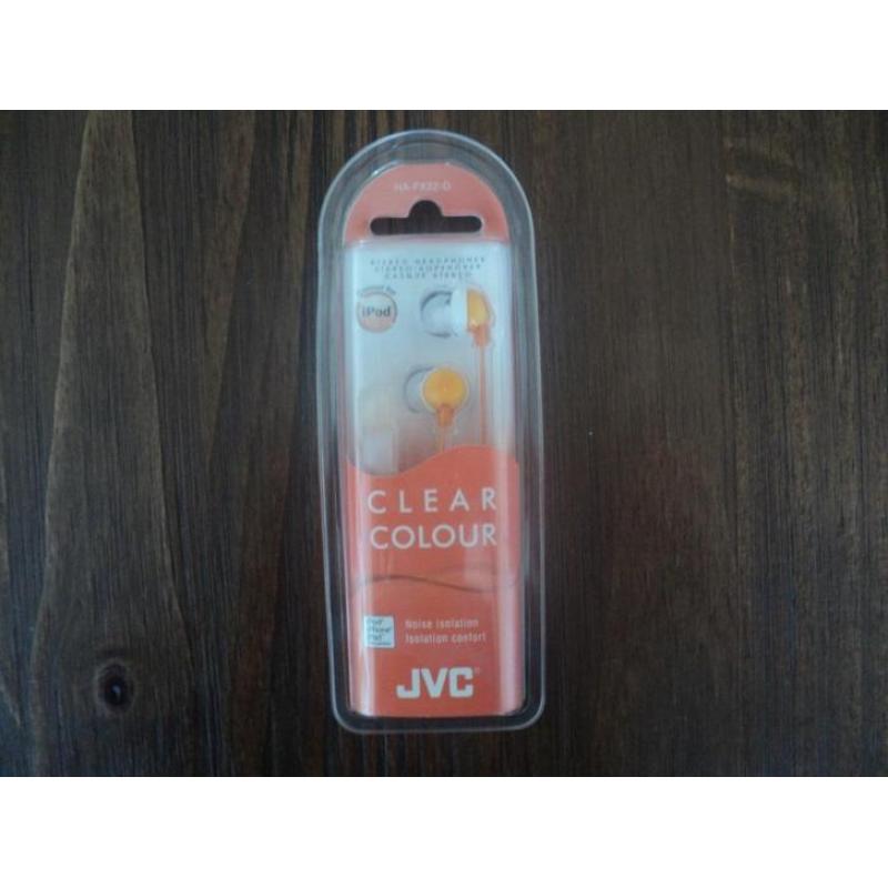 NIEUWE JVC Clear Colour HA-FX22-D oordopjes