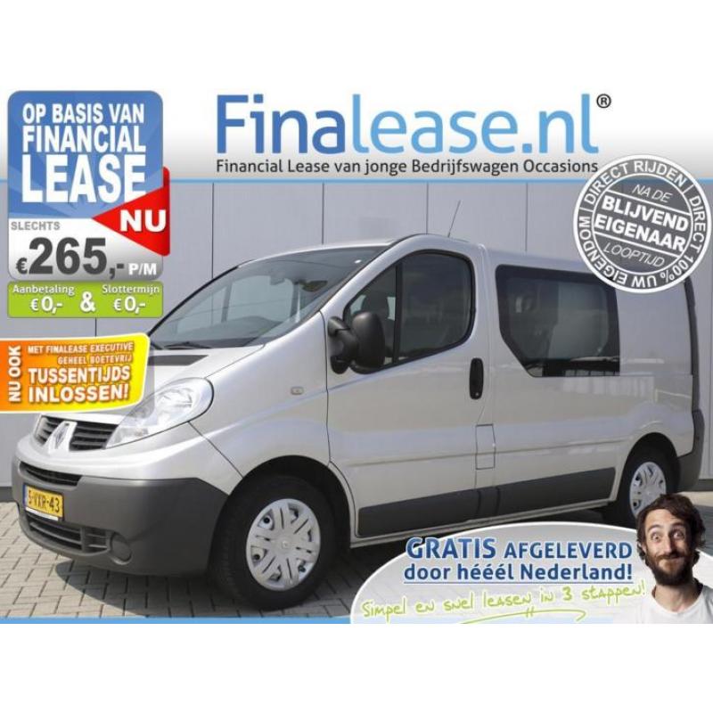 Renault Trafic 2.0 DCI L1H1 DC Airco 6Pers Cruise Navi €265p