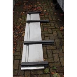 2x aluminium kopschot paneel laadbak klep bakwagen pick up V