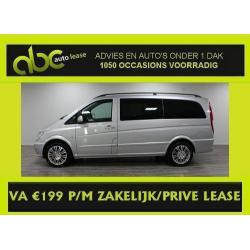 Mercedes Vito 113CDI DUB. CAB Navi Leder Airco va €199,- PM