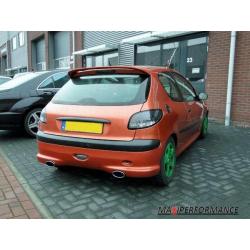 Maxi RVS Sportuitlaat Uitlaat voor 206 1.0 L D4D I4