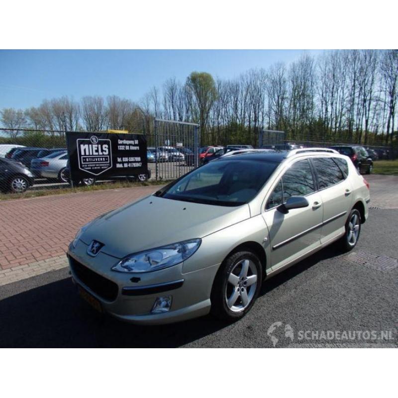 Peugeot 407 SW 2.0 HDI AUTOMAAT LEER GROOT GLAZEN DAK NAVI C