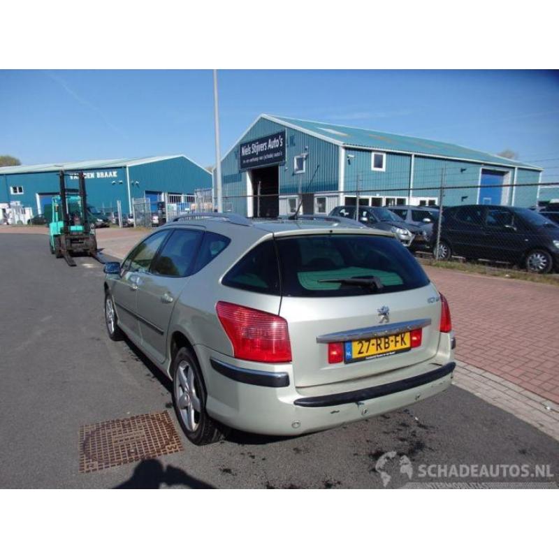 Peugeot 407 SW 2.0 HDI AUTOMAAT LEER GROOT GLAZEN DAK NAVI C