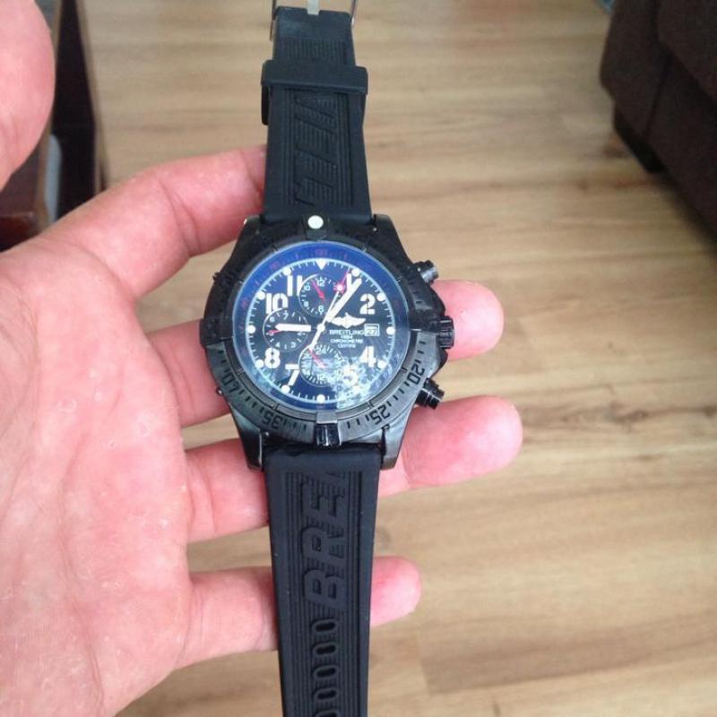 Breitling super avenger chrono all black 48mm Nieuw!!