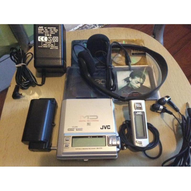 JVC XM-R70 Portable MD Recorder net als nieuw