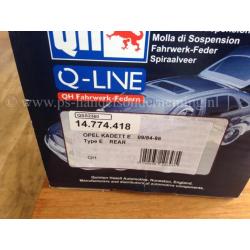 Set nieuwe achterveren Opel Astra F en Opel Kadett E