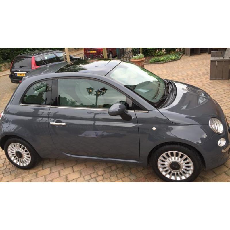 Fiat 500 TwinAir Lounge 86 pk panorama dak lm velgen