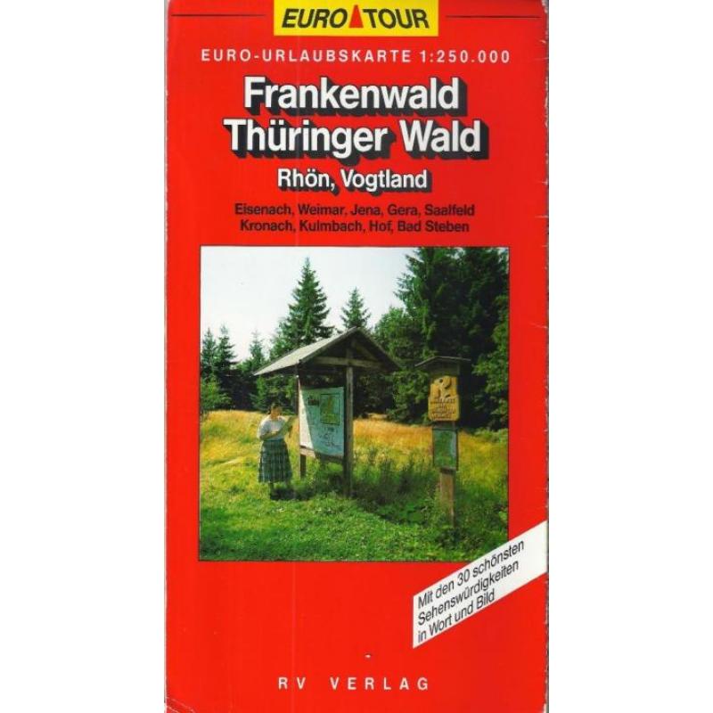 Pl652 plattegrond euro tour frankenwald-thuringenwald