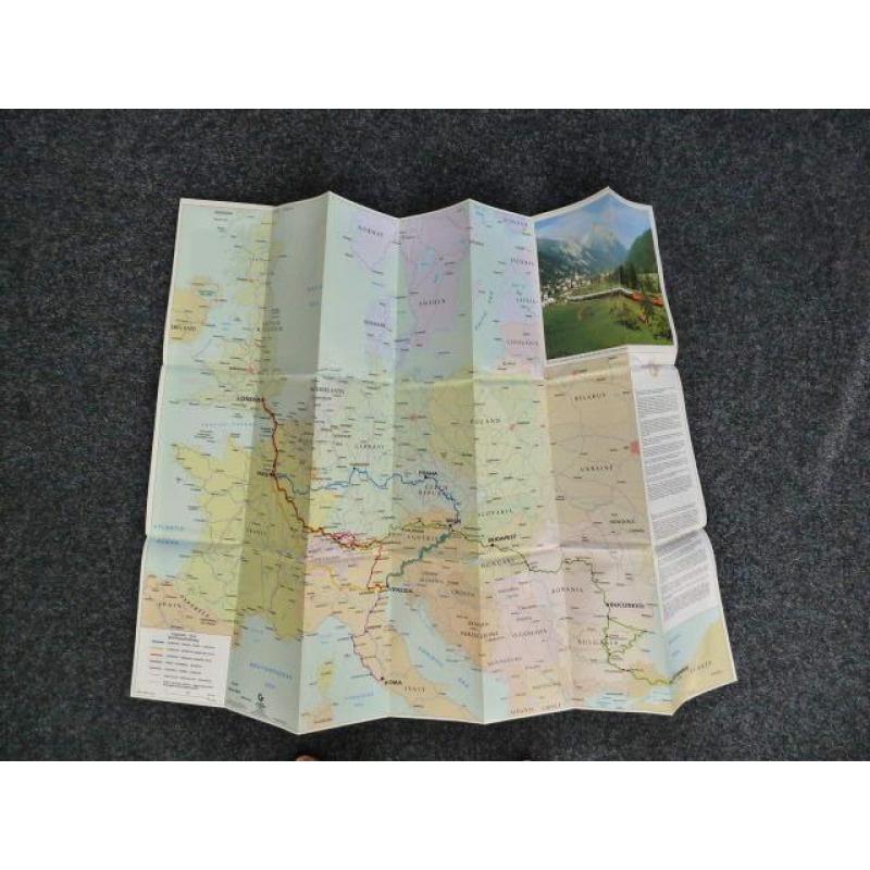 Map of the Journey Venice Simplon Orient express Heruitgave