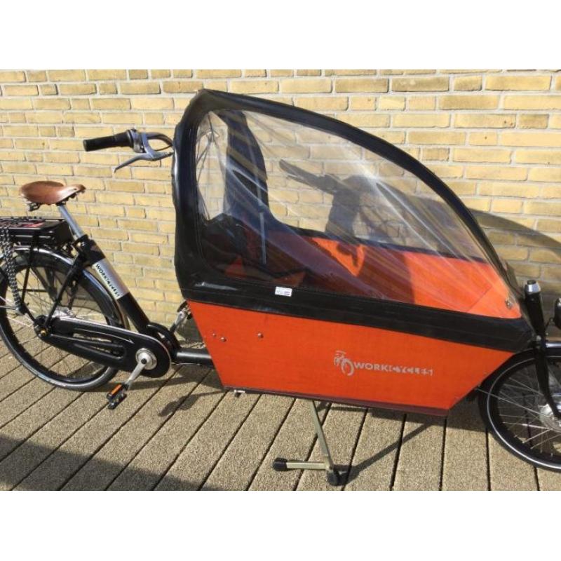 Elektrische Bakfiets WorkCycles nl met 8 shimanoversnelling