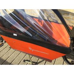 Elektrische Bakfiets WorkCycles nl met 8 shimanoversnelling