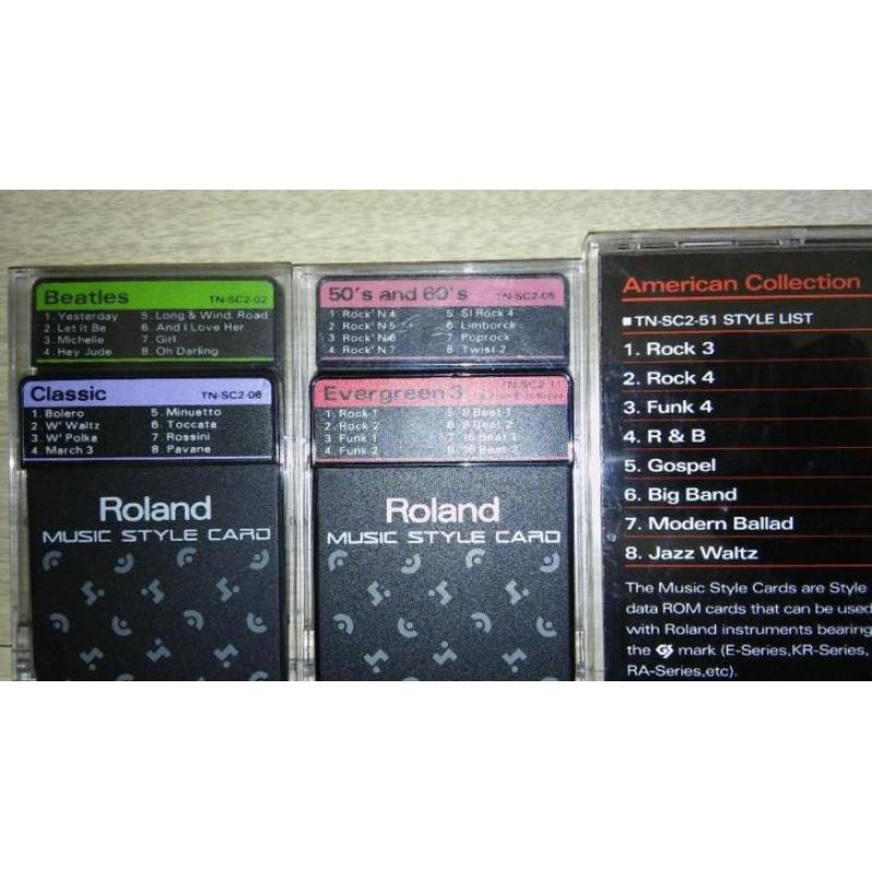 Roland music style cards TN-SC-2