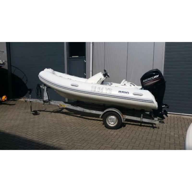 Brig 380 Hypalon + Mercury 50 EFI 2014 inclusief trailer