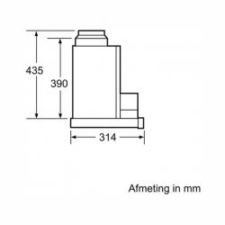 Neff D4972X0 vlakscherm afzuigkap restant model