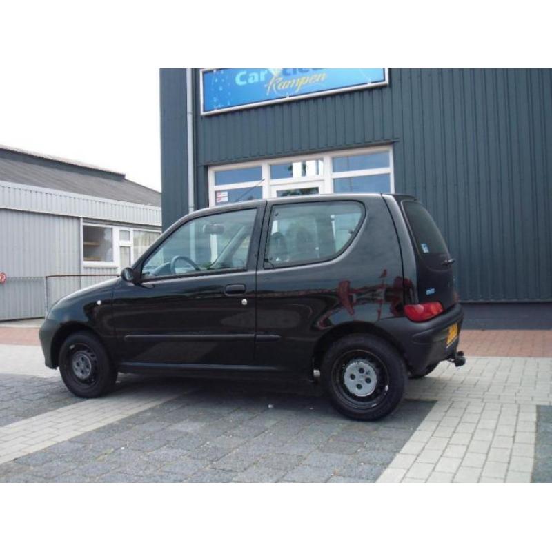 Fiat Seicento 1.1 S 2002 Zwart Nieuwe dist.riem en Apk