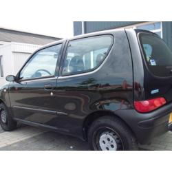 Fiat Seicento 1.1 S 2002 Zwart Nieuwe dist.riem en Apk