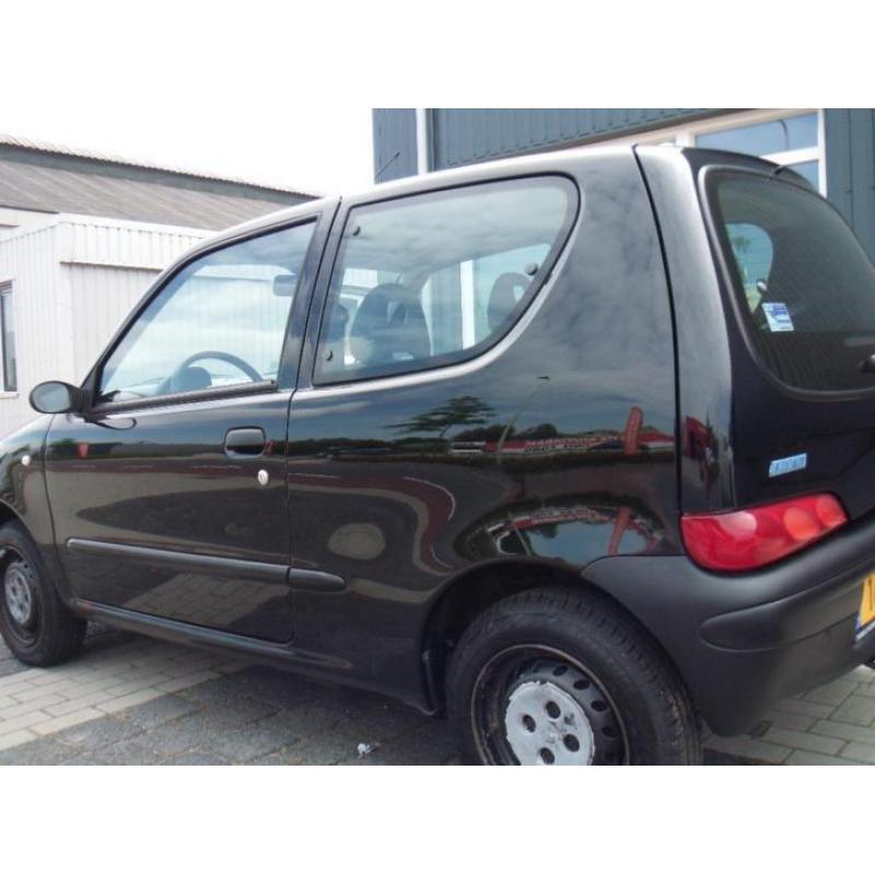 Fiat Seicento 1.1 S 2002 Zwart Nieuwe dist.riem en Apk