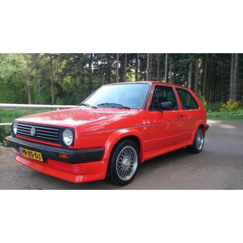 Volkswagen Golf 1.8 C 1986 Rood Orgineel BBS uitvoering.