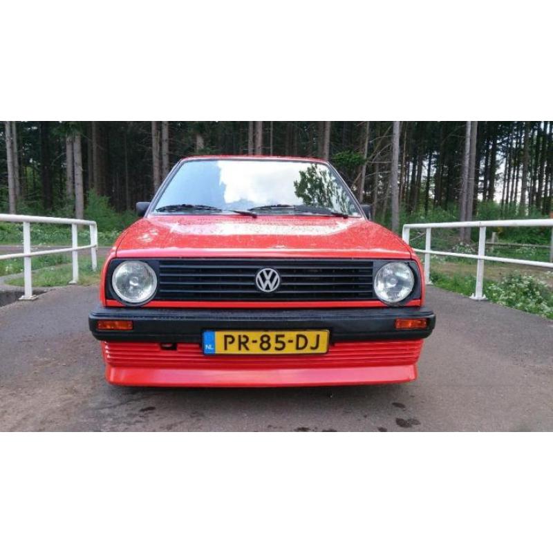 Volkswagen Golf 1.8 C 1986 Rood Orgineel BBS uitvoering.