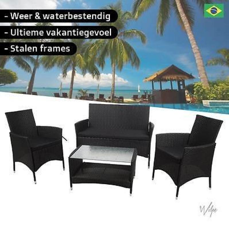 Nieuwe rotan loungeset brazil compleet van 499 voor 139 euro