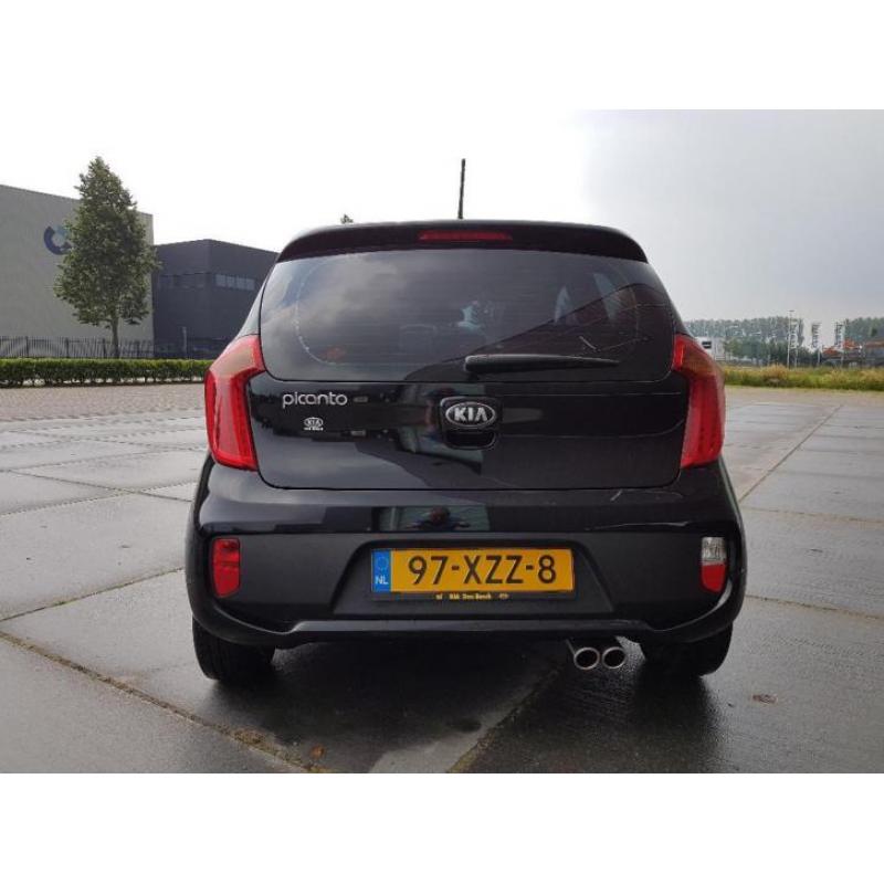 KIA Picanto 1.0 CVVT 3-DRS 2012 LMV Zwart, lage km stand !!!