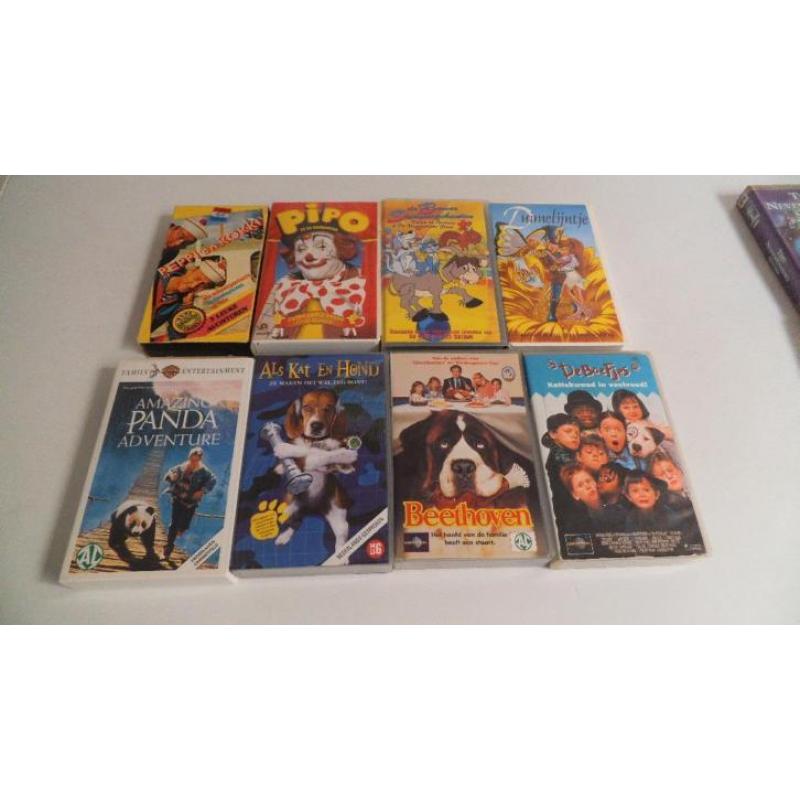 PARTIJ VHS VIDEOBANDEN waaronder veel disney videobanden