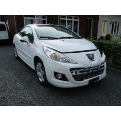 Peugeot 207 CC 1.6 16V Sport 2012 Wit Clima Leder