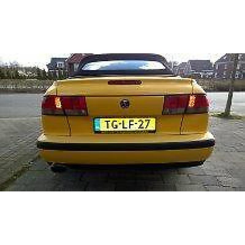 Uitstekende Saab 900 Cabrio 1998 Monte Carlo uitvoering Geel