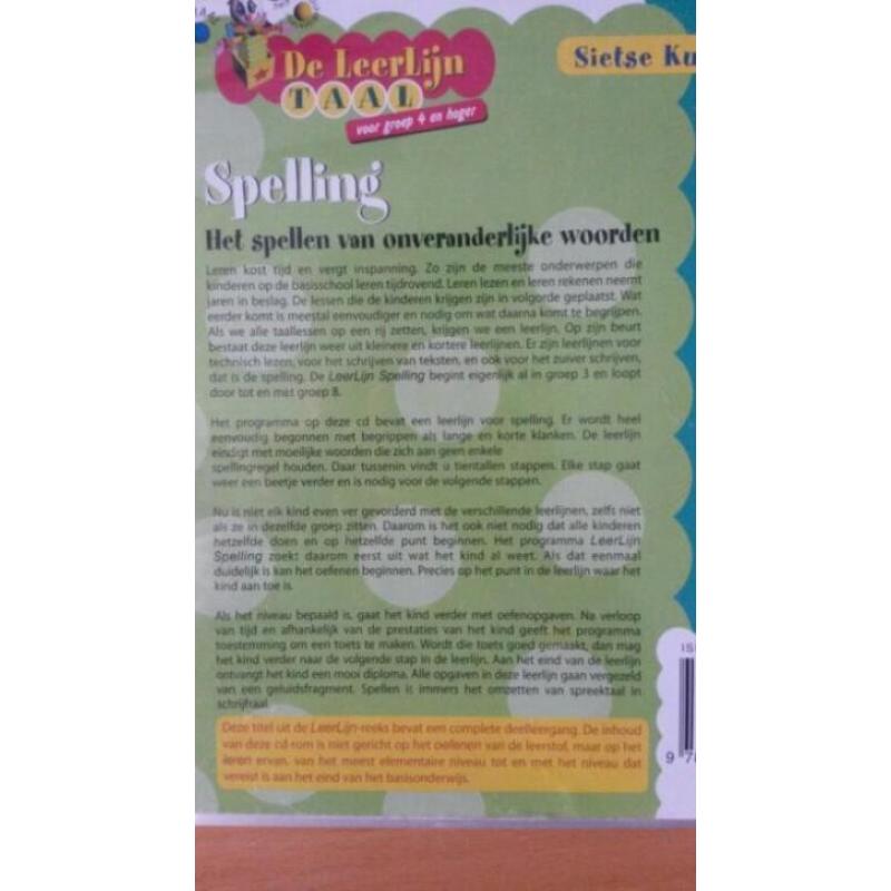 De leerlijn - spelling cd-rom