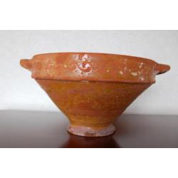 Beslagkom 19e eeuws terracotta