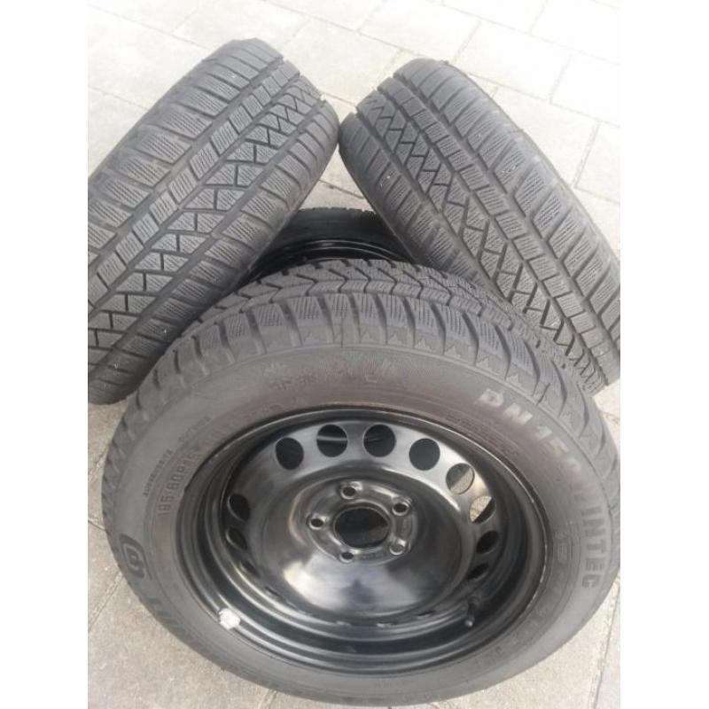 5x110 tbv Opel en Saab 195-60-15 Winterset NIEUW !!!