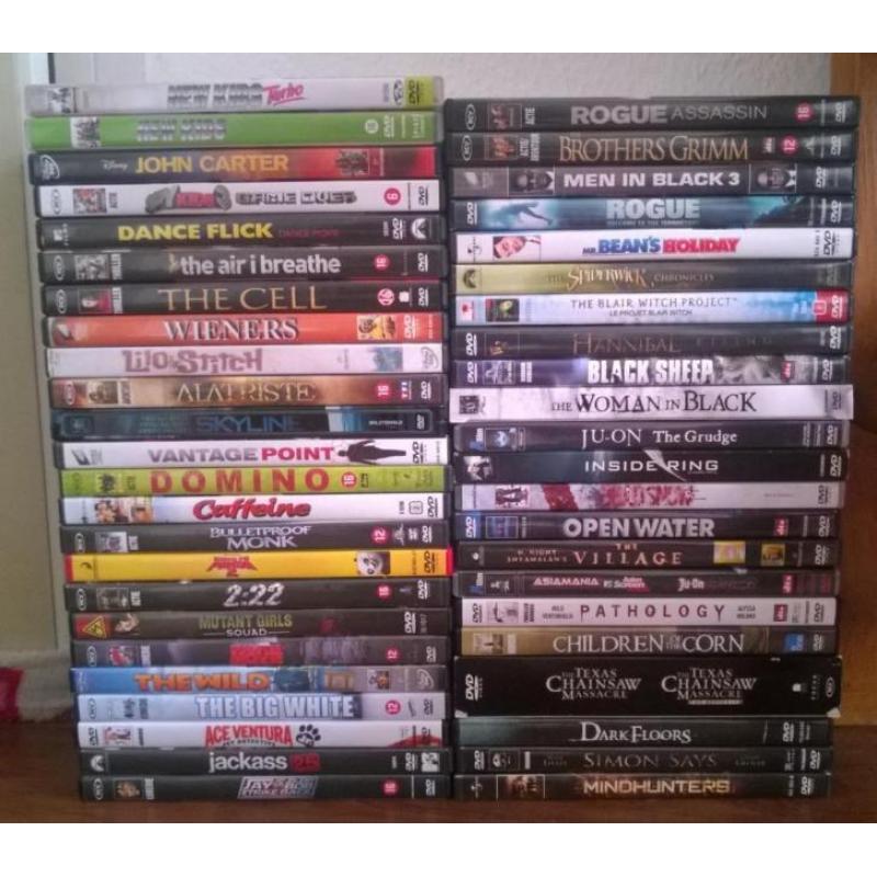 47 Dvd's gratis ophalen (verschillende genre's)