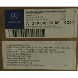 Veiligheidsgordel org. Mercedes A2198601985 9C94 set