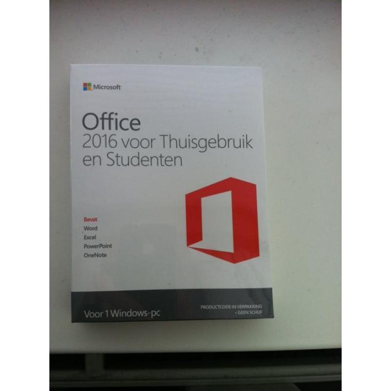 Microsoft office 2016 voor thuisgebruik en studenten