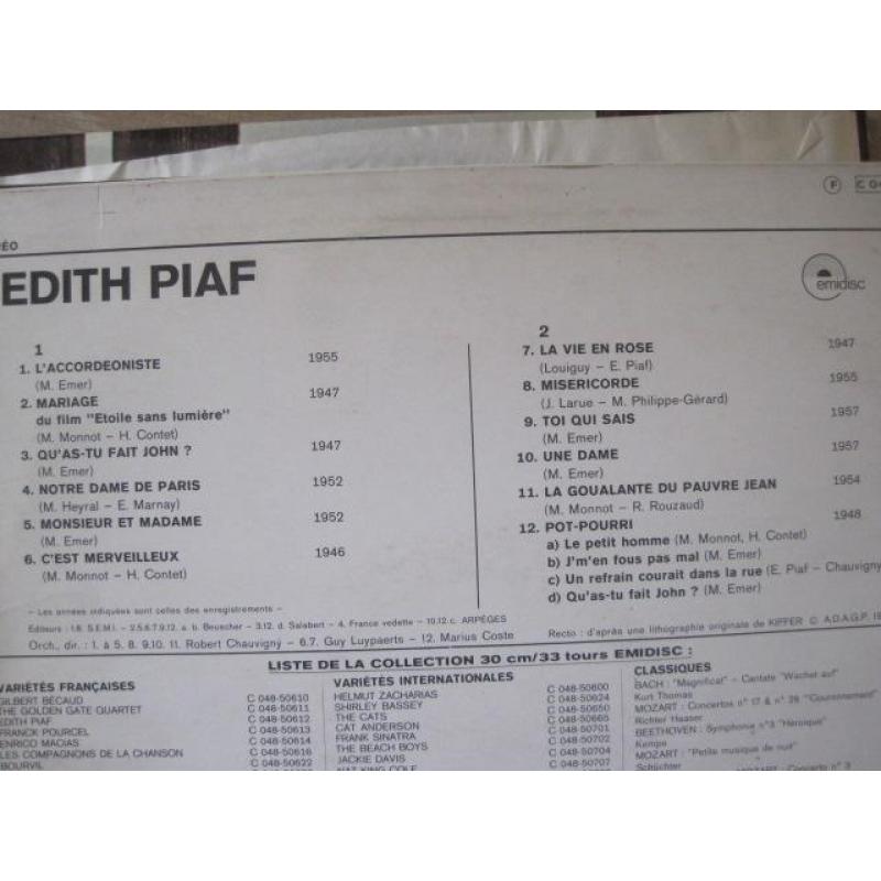 Edith Piaf Emidisc