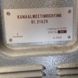 Vintage Siemens kanaalmeetinrichting