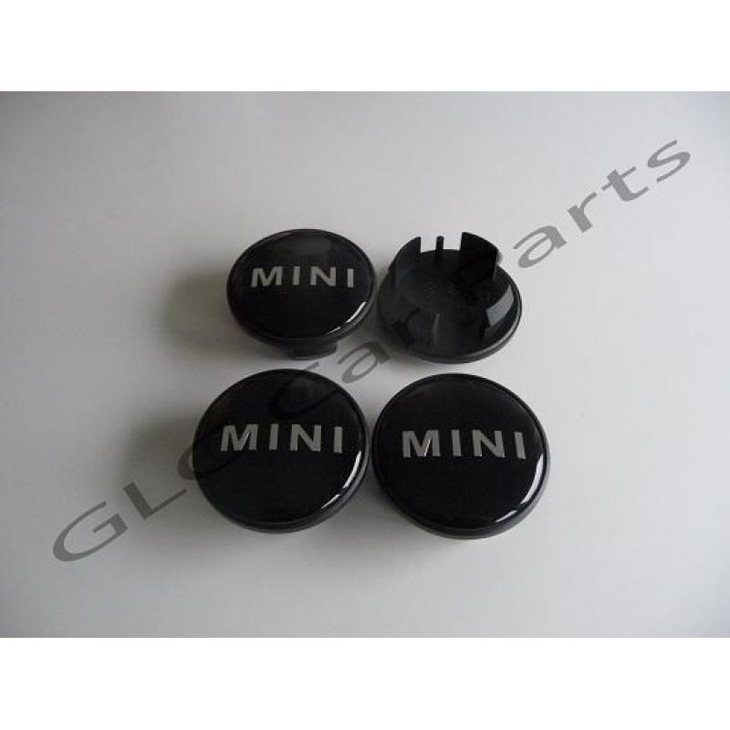 Mini naafdoppen 54mm PRIJS IS VOOR 4 STUKS