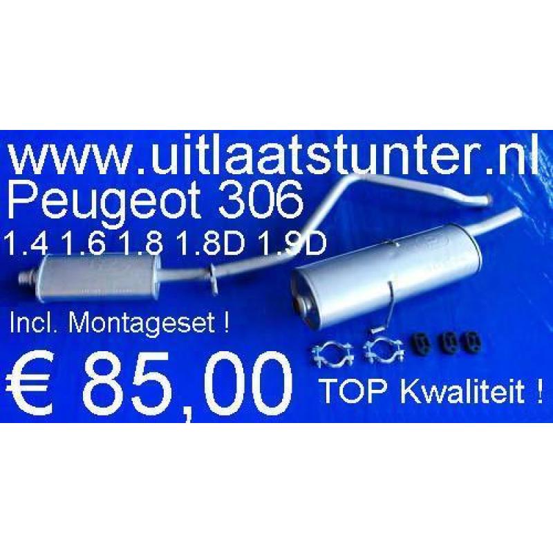 Uitlaat Peugeot 306 1.4 1.6 1.8 1.9 € 85,00 Voorraad