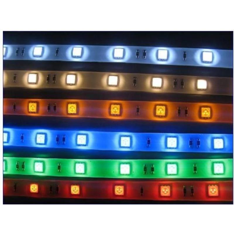 5Meter Multicolor RGB LED-strip IP68 100% waterproof