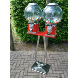 sixties fifties dubbele Beaver pinda kauwgomballen automaat