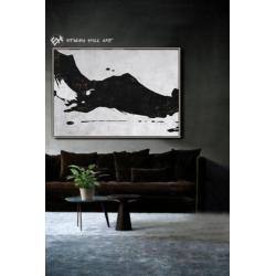 Large abstract painting canvas art