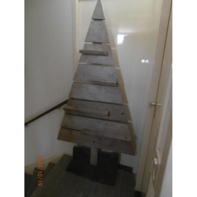 steigerhouten kerstboom groot