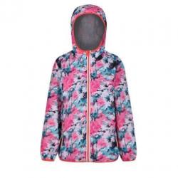 Regatta Printed Lever softshell jack roze (kids) maat 176