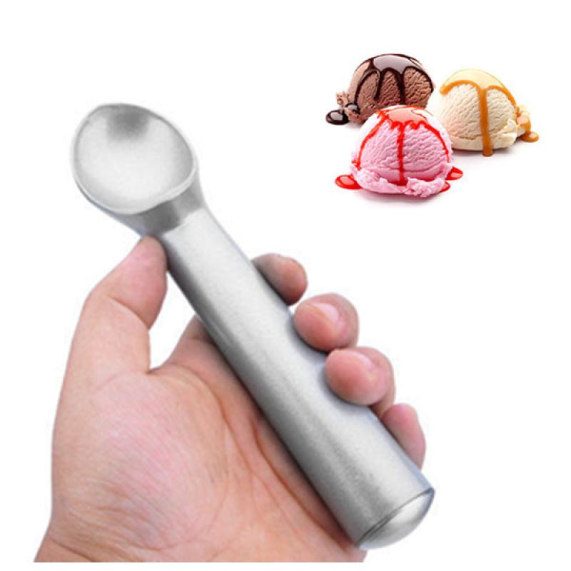 Aluminum Metal Ice Cream Scoop Non Stick Gelato Sorbet Spoon Kitchen Tool nieuw