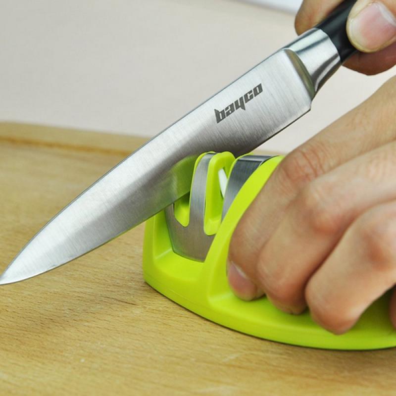 Honana Portable Mini Kitchen Knife Sharpener 2 Stages Knife Blade Stone