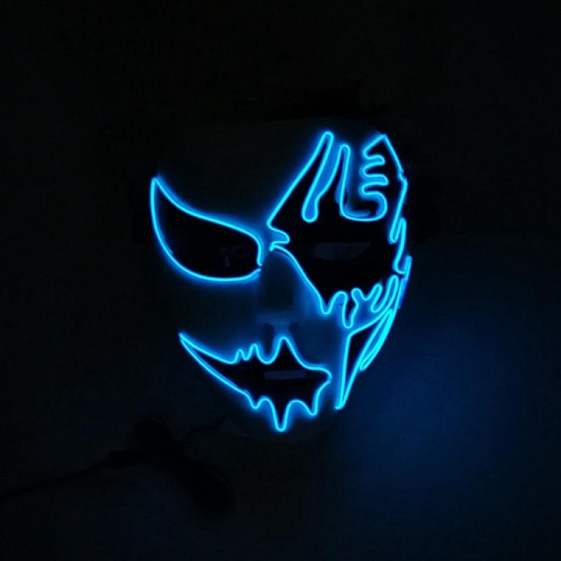 Halloween LED Glowing EL Mask Voice Control Light up for Cosplay Party goedkoop online kopen