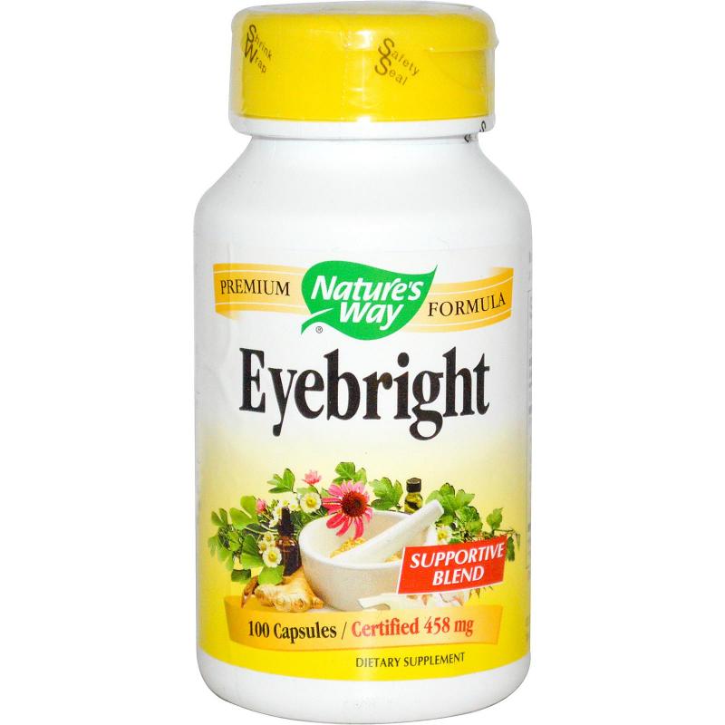 Eyebright 458 mg (100 Capsules) Nature apos s Way Natures way Schitterend