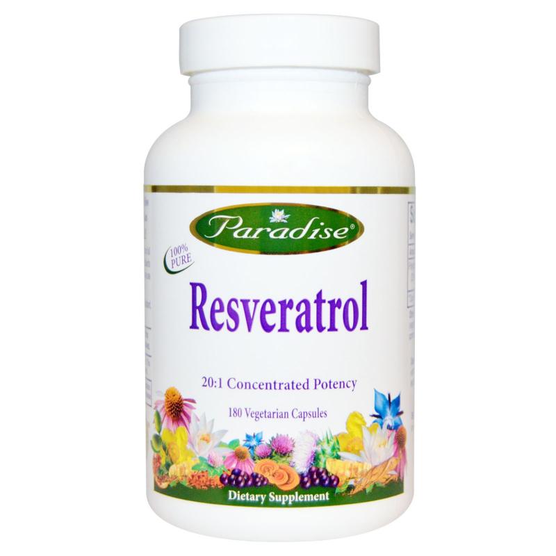 Paradise Herbs, Resveratrol, 180 Veggie Caps